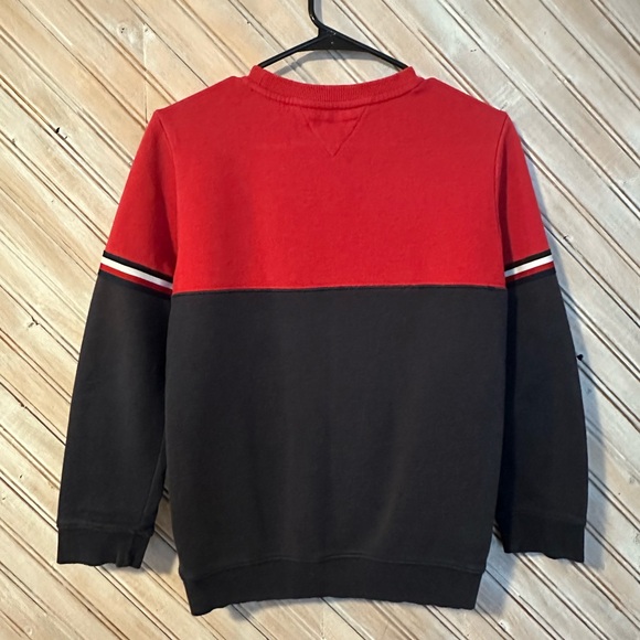 Tommy Hilfiger Kids Red & Blue Striped Sweater Embroidered Stripe - Picture 7 of 7